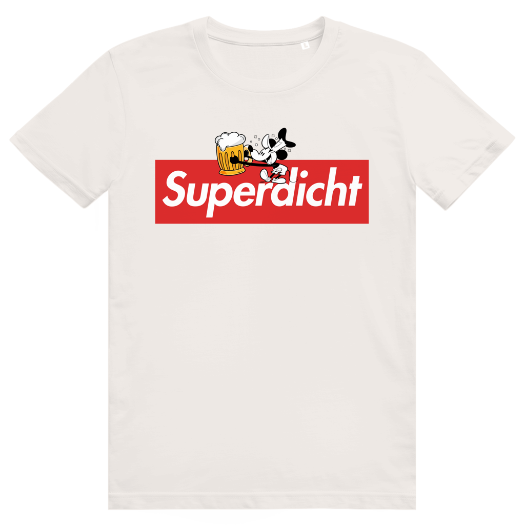 Superdicht - Lustiges Bier Mouse Meme - Premium Bio Unisex T-Shirt