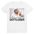 Römisch Fünf Du Gottloser - Lustiges Bier Pope Meme - Premium Bio Unisex T-Shirt