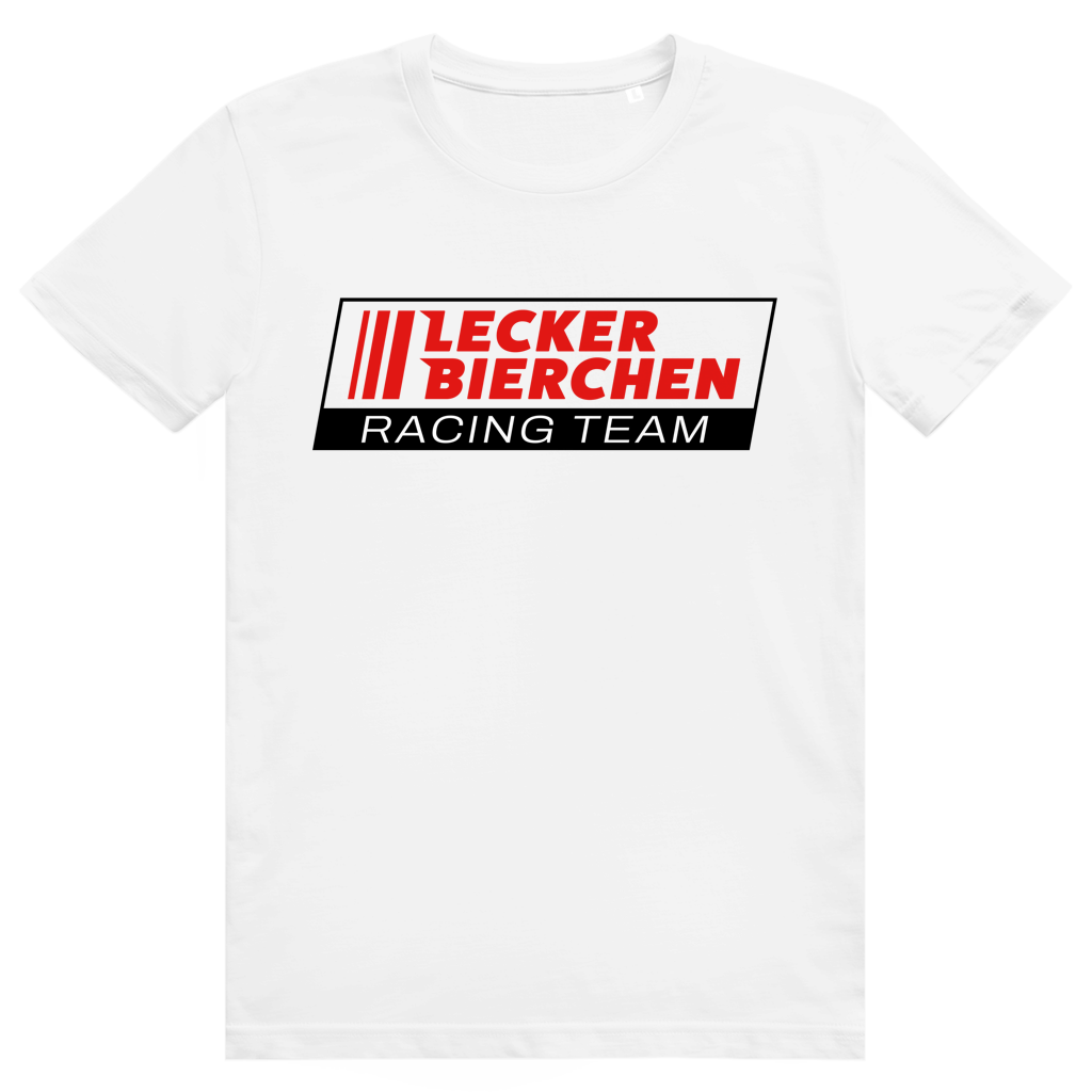 Lecker Bierchen Racing Team - Lustiges Bier Racing Logo - Premium Bio Unisex T-Shirt