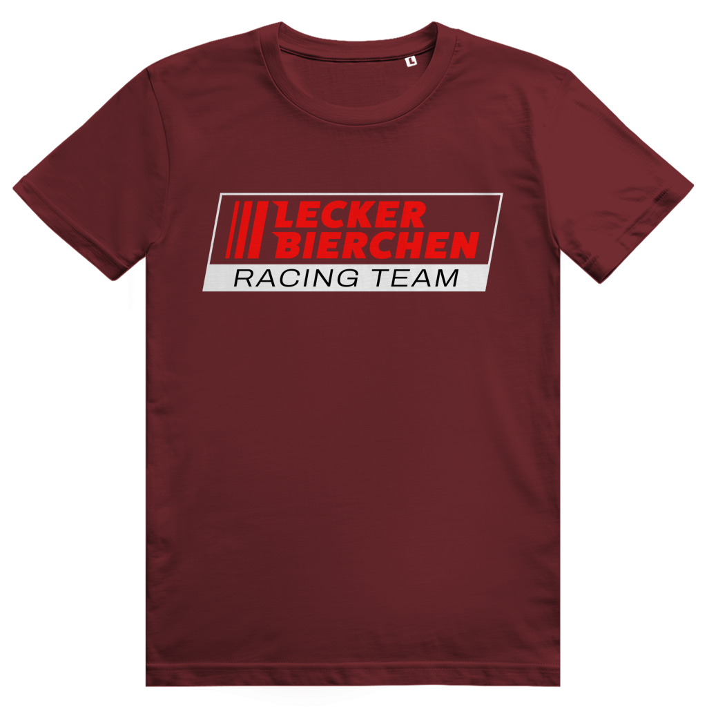 Lecker Bierchen Racing Team - Lustiges Bier Racing Logo - Premium Bio Unisex T-Shirt