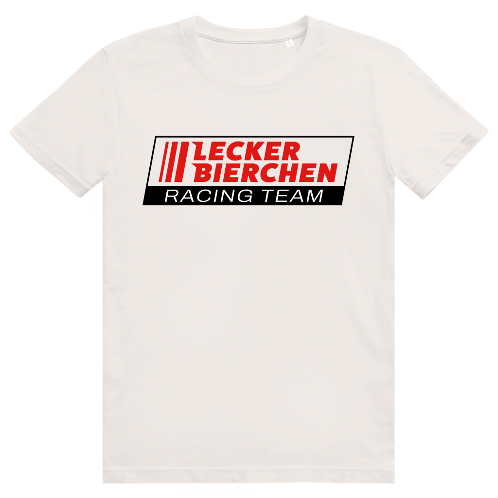 Lecker Bierchen Racing Team - Lustiges Bier Racing Logo - Premium Bio Unisex T-Shirt