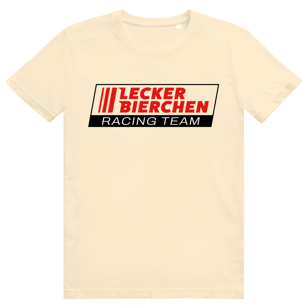 Lecker Bierchen Racing Team - Lustiges Bier Racing Logo - Premium Bio Unisex T-Shirt