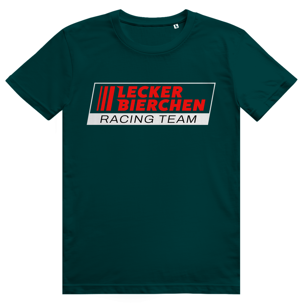 Lecker Bierchen Racing Team - Lustiges Bier Racing Logo - Premium Bio Unisex T-Shirt