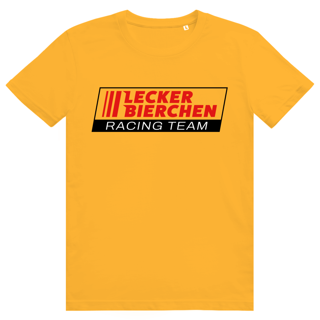 Lecker Bierchen Racing Team - Lustiges Bier Racing Logo - Premium Bio Unisex T-Shirt