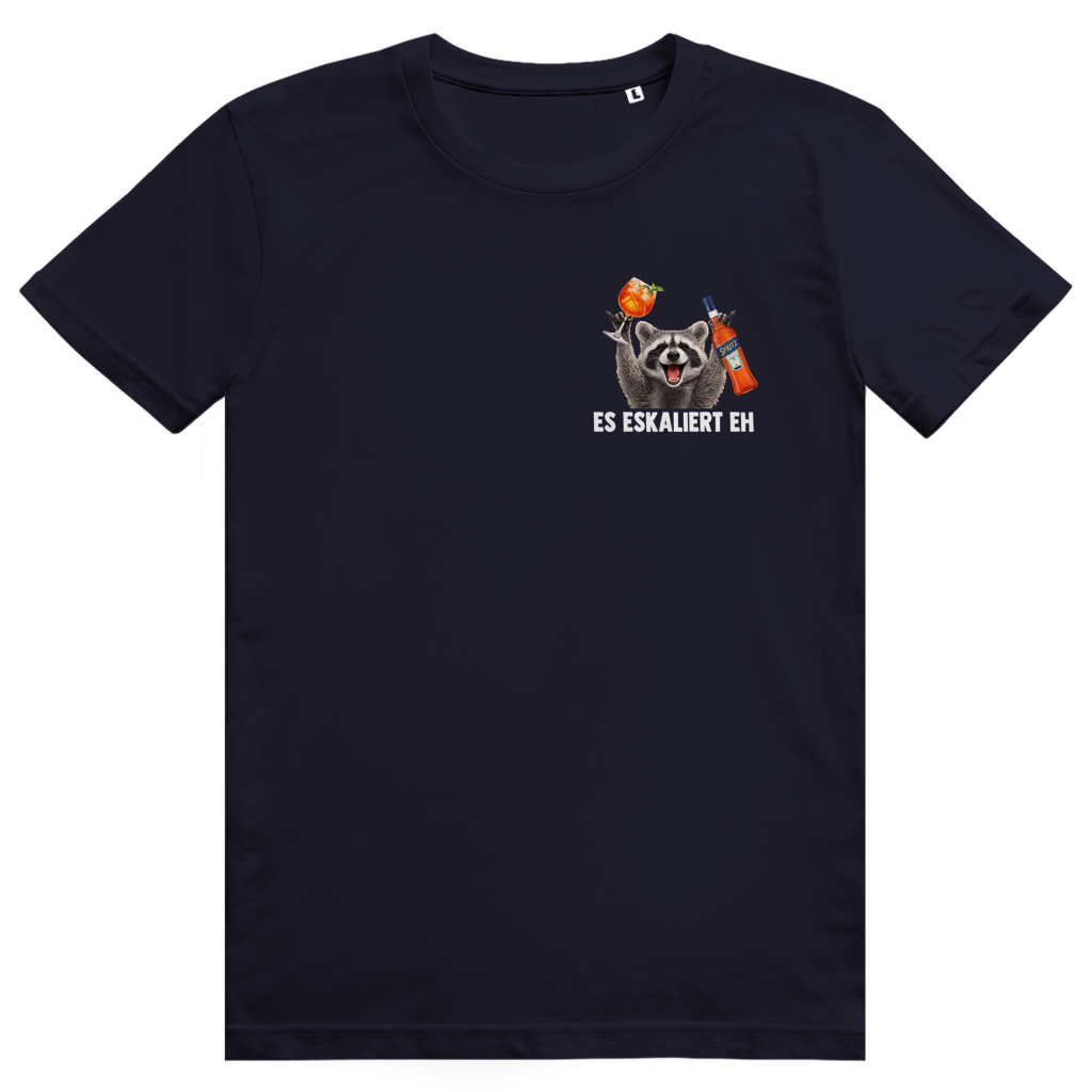 Es eskaliert eh - Aperol Spritz Pedro Pocket Print - Premium Bio Unisex T-Shirt
