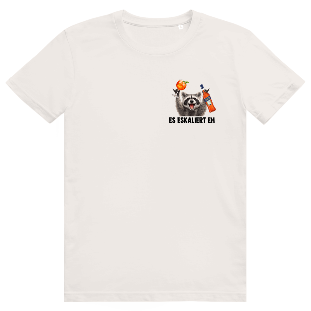 Es eskaliert eh - Aperol Spritz Pedro Pocket Print - Premium Bio Unisex T-Shirt