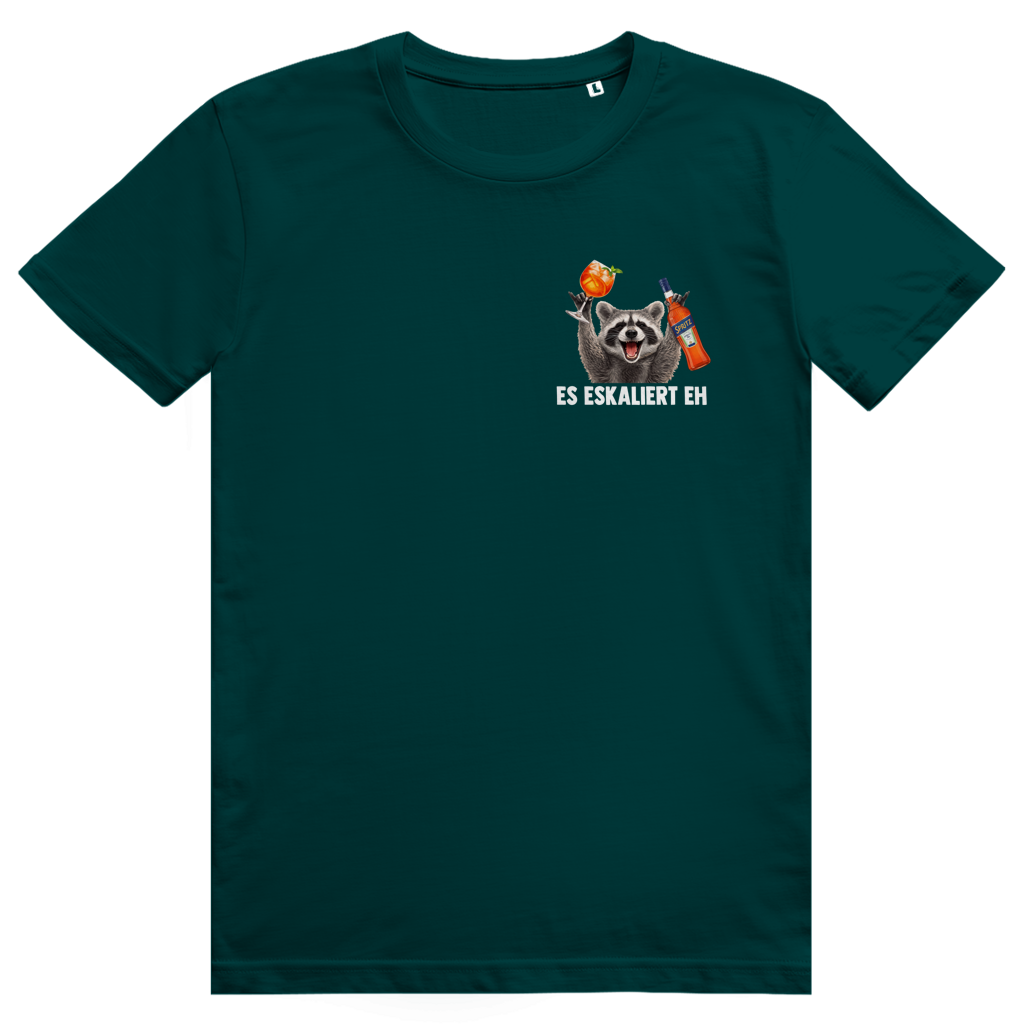 Es eskaliert eh - Aperol Spritz Pedro Pocket Print - Premium Bio Unisex T-Shirt