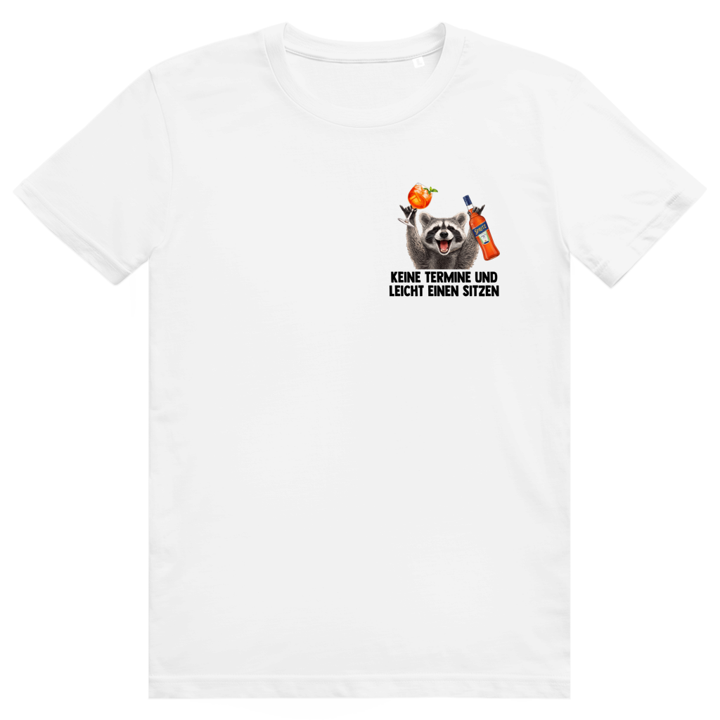 Keine Termine und leicht einen sitzen - Aperol Spritz Pedro Pocket Print - Premium Bio Unisex T-Shirt