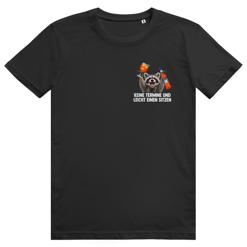 Keine Termine und leicht einen sitzen - Aperol Spritz Pedro Pocket Print - Premium Bio Unisex T-Shirt