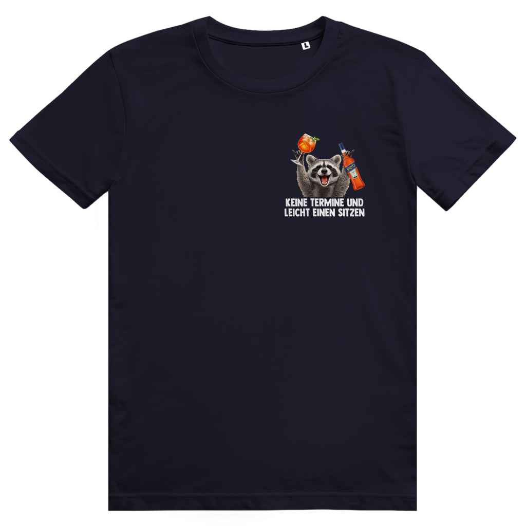 Keine Termine und leicht einen sitzen - Aperol Spritz Pedro Pocket Print - Premium Bio Unisex T-Shirt