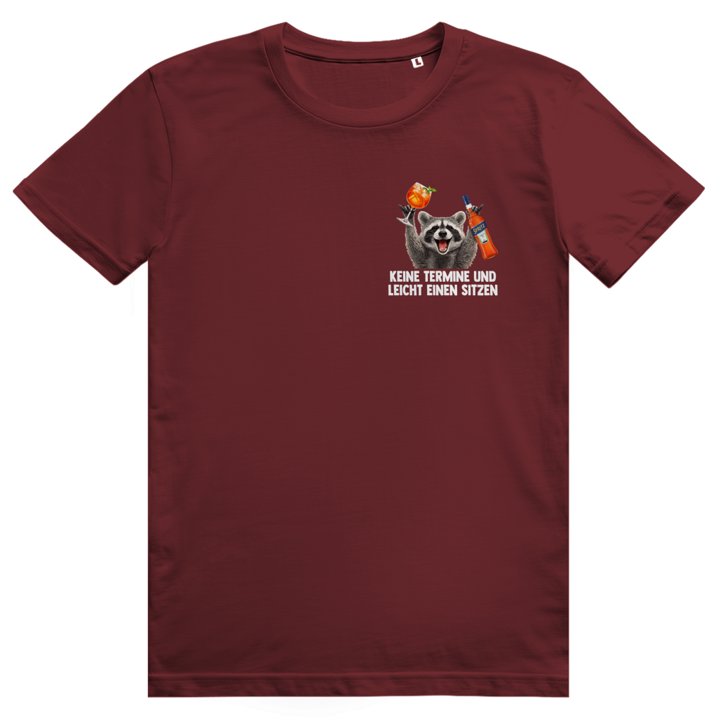 Keine Termine und leicht einen sitzen - Aperol Spritz Pedro Pocket Print - Premium Bio Unisex T-Shirt