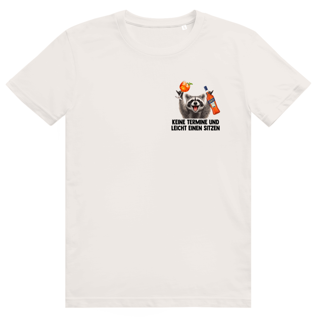 Keine Termine und leicht einen sitzen - Aperol Spritz Pedro Pocket Print - Premium Bio Unisex T-Shirt