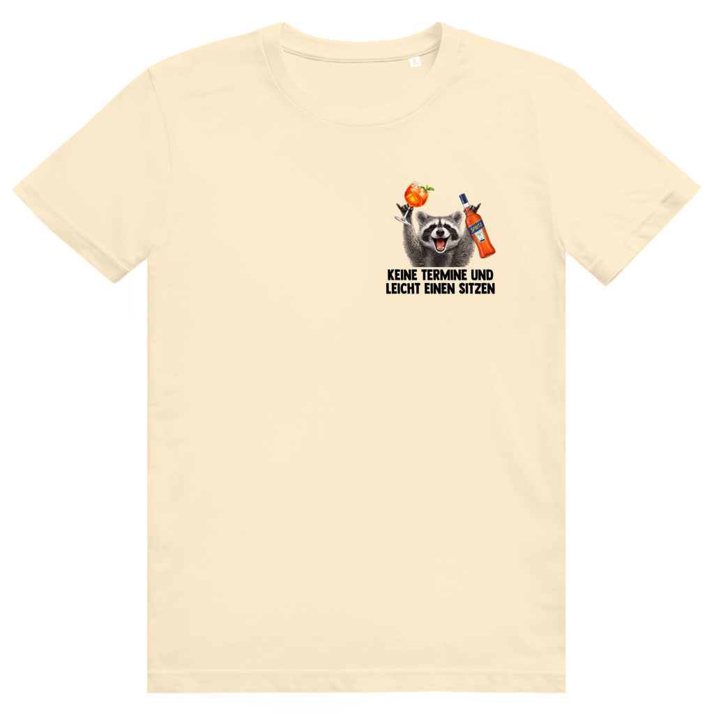 Keine Termine und leicht einen sitzen - Aperol Spritz Pedro Pocket Print - Premium Bio Unisex T-Shirt