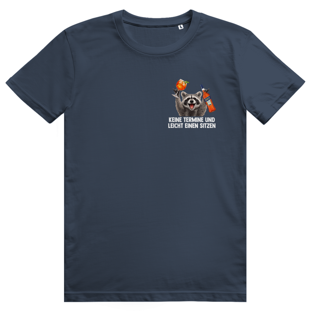 Keine Termine und leicht einen sitzen - Aperol Spritz Pedro Pocket Print - Premium Bio Unisex T-Shirt