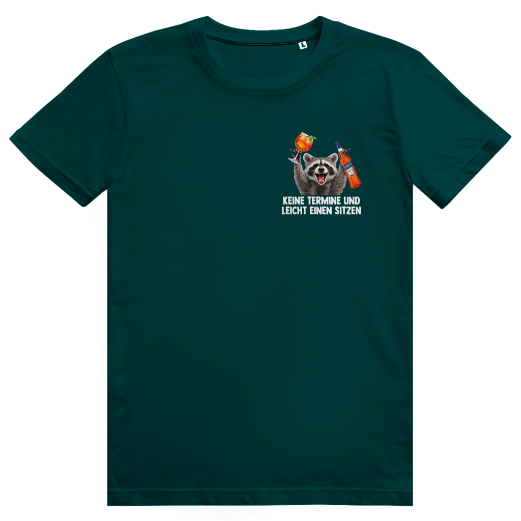 Keine Termine und leicht einen sitzen - Aperol Spritz Pedro Pocket Print - Premium Bio Unisex T-Shirt