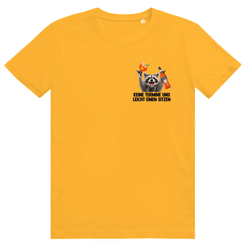 Keine Termine und leicht einen sitzen - Aperol Spritz Pedro Pocket Print - Premium Bio Unisex T-Shirt