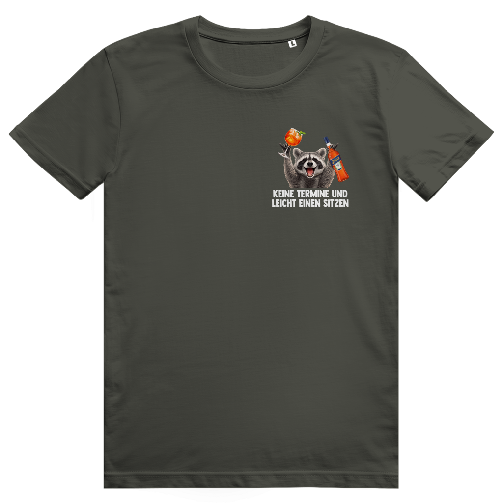Keine Termine und leicht einen sitzen - Aperol Spritz Pedro Pocket Print - Premium Bio Unisex T-Shirt