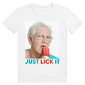 Just Lick It - Lustiges Oma leckt Eis Meme Statement - Premium Bio Unisex T-Shirt