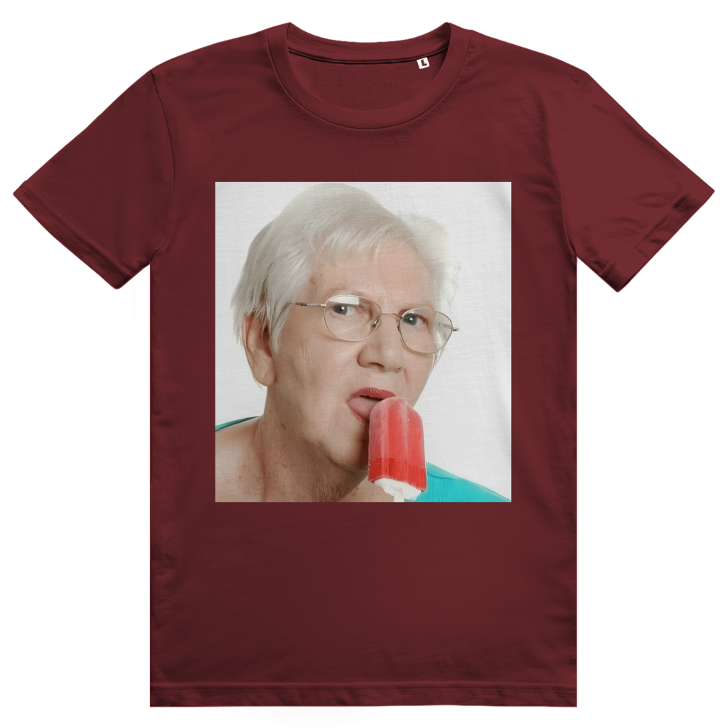 Just Lick It - Lustiges Oma leckt Eis Meme Statement Klassik - Premium Bio Unisex T-Shirt