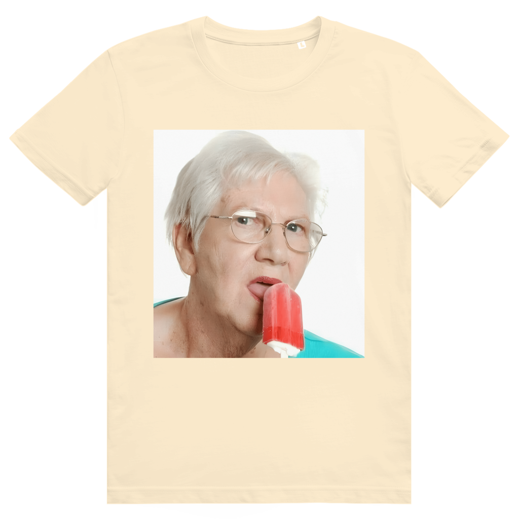 Just Lick It - Lustiges Oma leckt Eis Meme Statement Klassik - Premium Bio Unisex T-Shirt