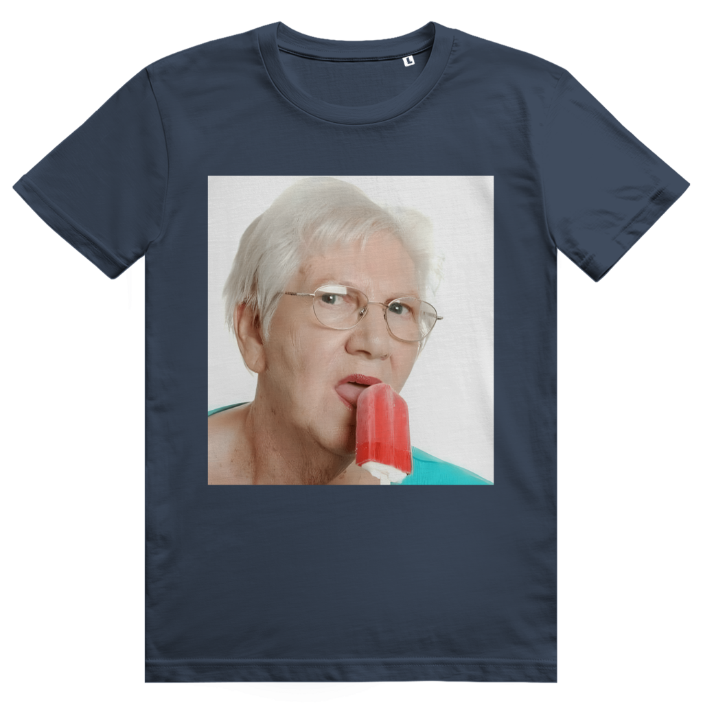 Just Lick It - Lustiges Oma leckt Eis Meme Statement Klassik - Premium Bio Unisex T-Shirt