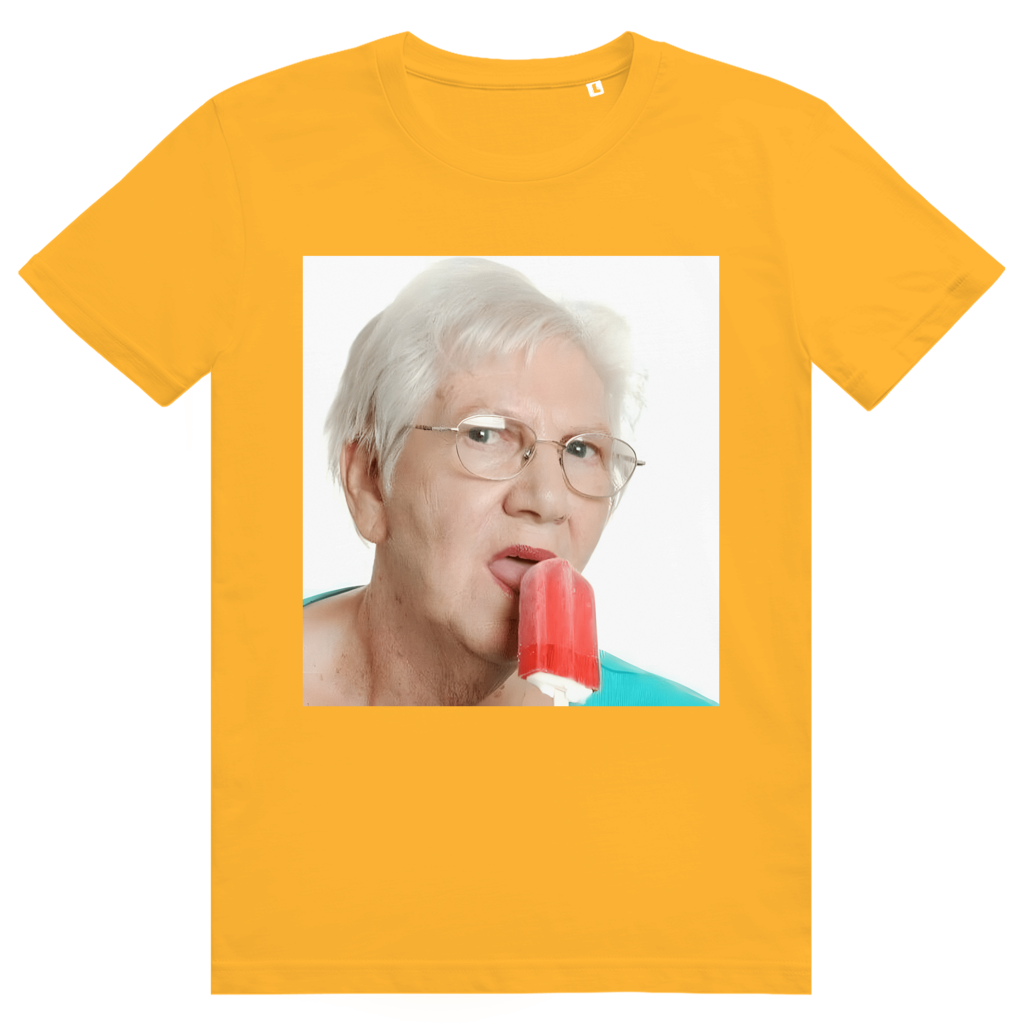 Just Lick It - Lustiges Oma leckt Eis Meme Statement Klassik - Premium Bio Unisex T-Shirt