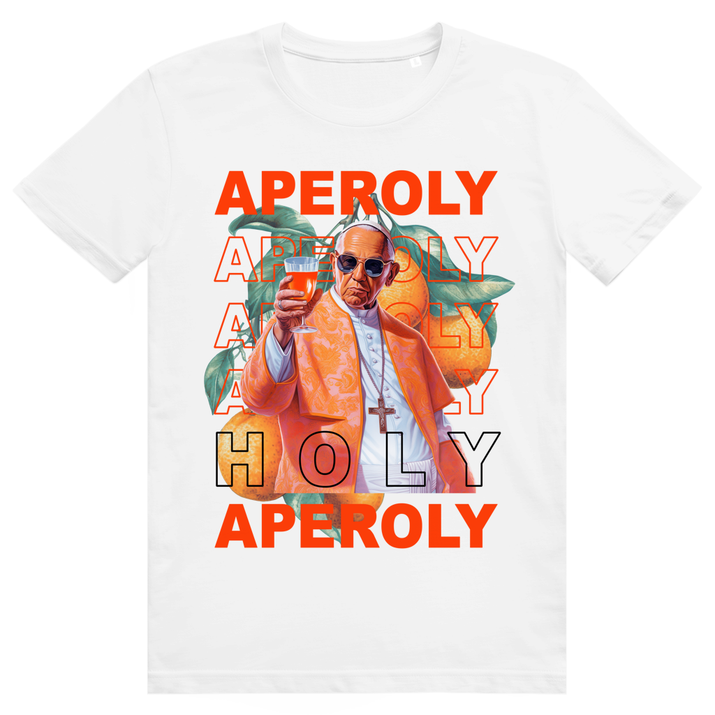 Holy Aperoly - Aperol Spritz Papst Meme - Premium Bio Unisex T-Shirt