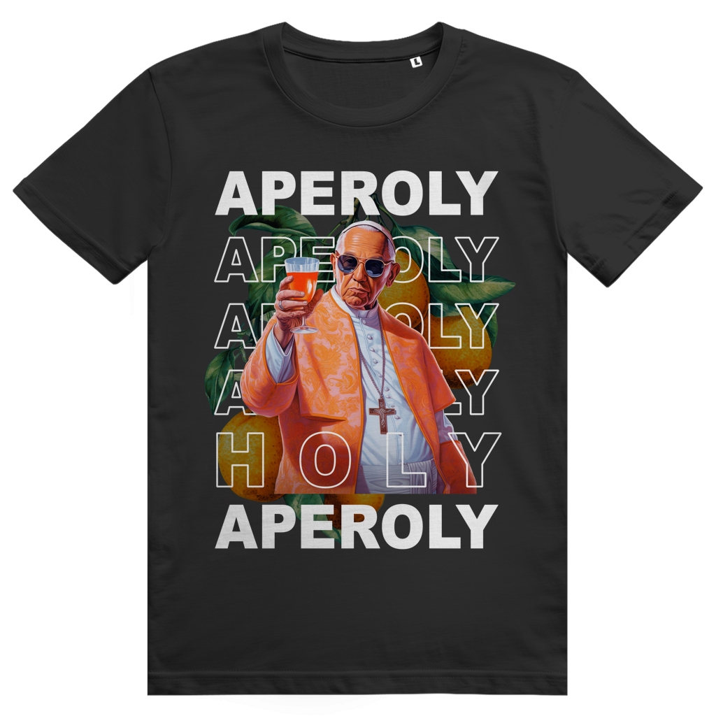 Holy Aperoly - Aperol Spritz Papst Meme - Premium Bio Unisex T-Shirt