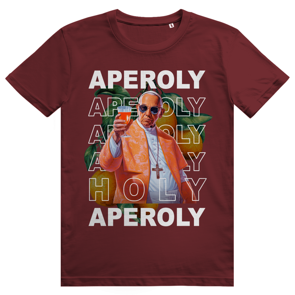 Holy Aperoly - Aperol Spritz Papst Meme - Premium Bio Unisex T-Shirt