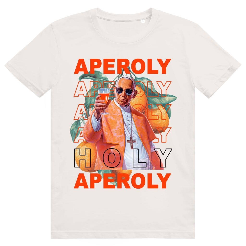 Holy Aperoly - Aperol Spritz Papst Meme - Premium Bio Unisex T-Shirt