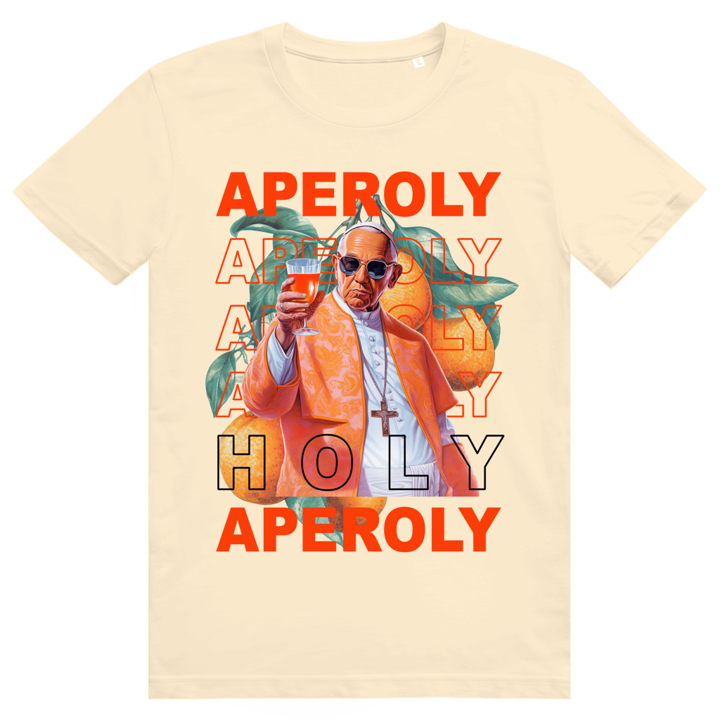 Holy Aperoly - Aperol Spritz Papst Meme - Premium Bio Unisex T-Shirt