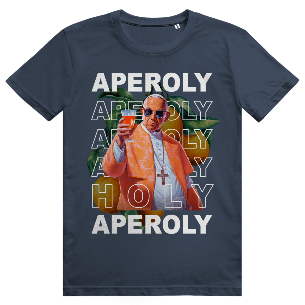 Holy Aperoly - Aperol Spritz Papst Meme - Premium Bio Unisex T-Shirt