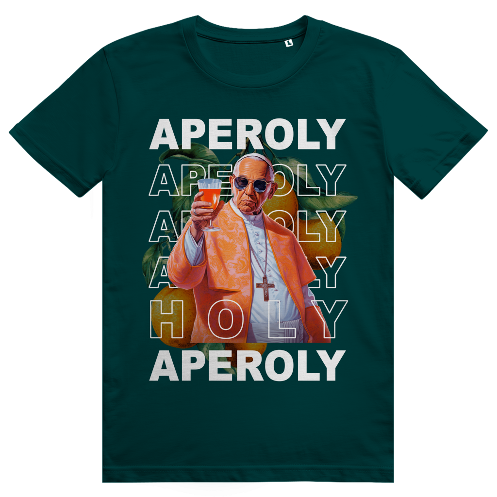 Holy Aperoly - Aperol Spritz Papst Meme - Premium Bio Unisex T-Shirt