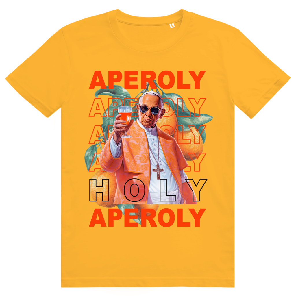 Holy Aperoly - Aperol Spritz Papst Meme - Premium Bio Unisex T-Shirt