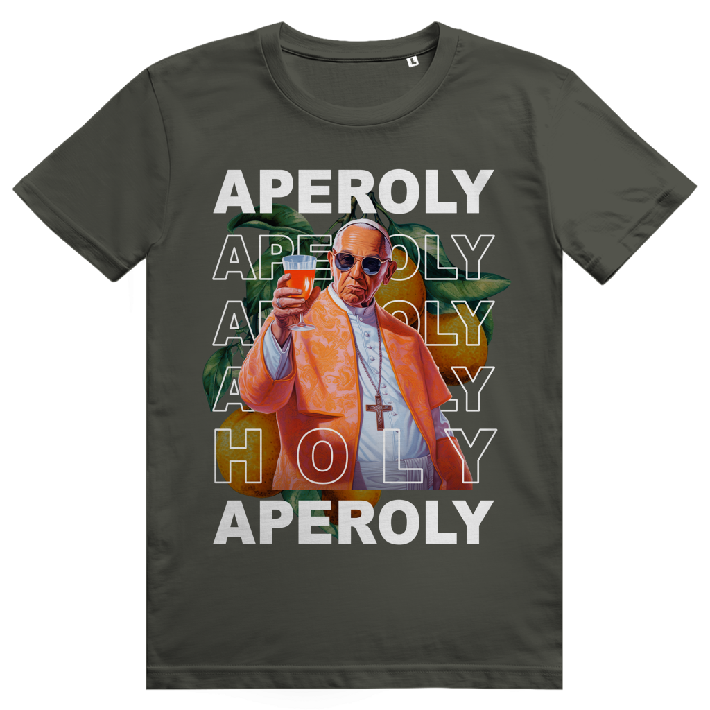 Holy Aperoly - Aperol Spritz Papst Meme - Premium Bio Unisex T-Shirt
