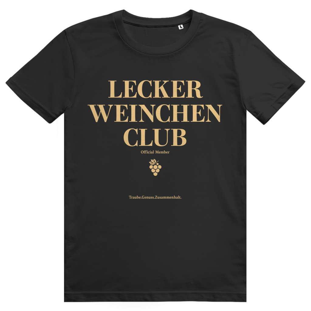 Lecker Weinchen Club Member - Lustige Weinliebhaber - Premium Bio Unisex T-Shirt