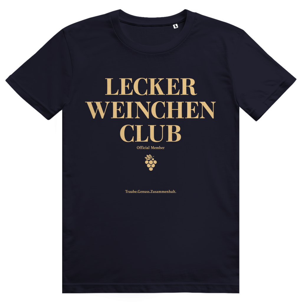 Lecker Weinchen Club Member - Lustige Weinliebhaber - Premium Bio Unisex T-Shirt