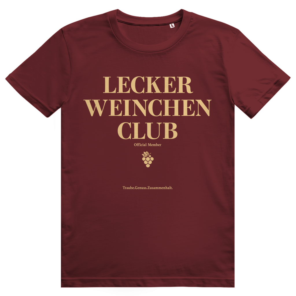 Lecker Weinchen Club Member - Lustige Weinliebhaber - Premium Bio Unisex T-Shirt