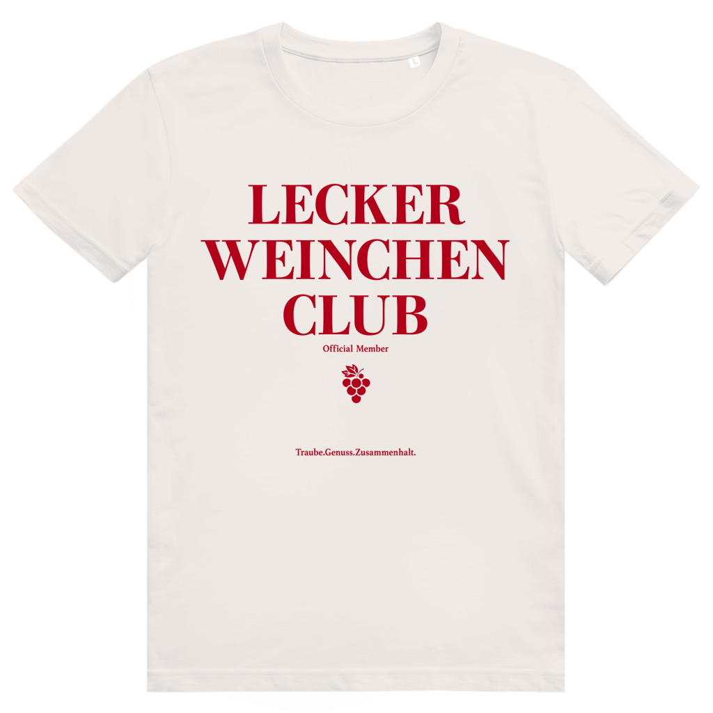 Lecker Weinchen Club Member - Lustige Weinliebhaber - Premium Bio Unisex T-Shirt
