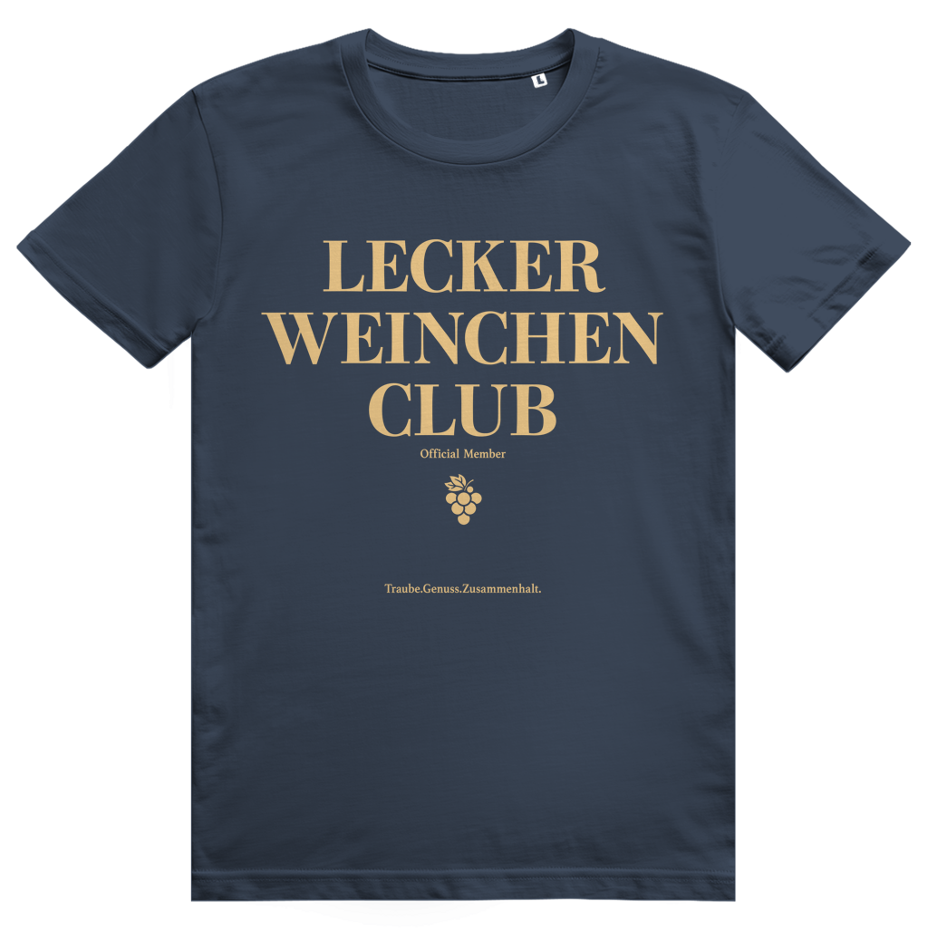 Lecker Weinchen Club Member - Lustige Weinliebhaber - Premium Bio Unisex T-Shirt