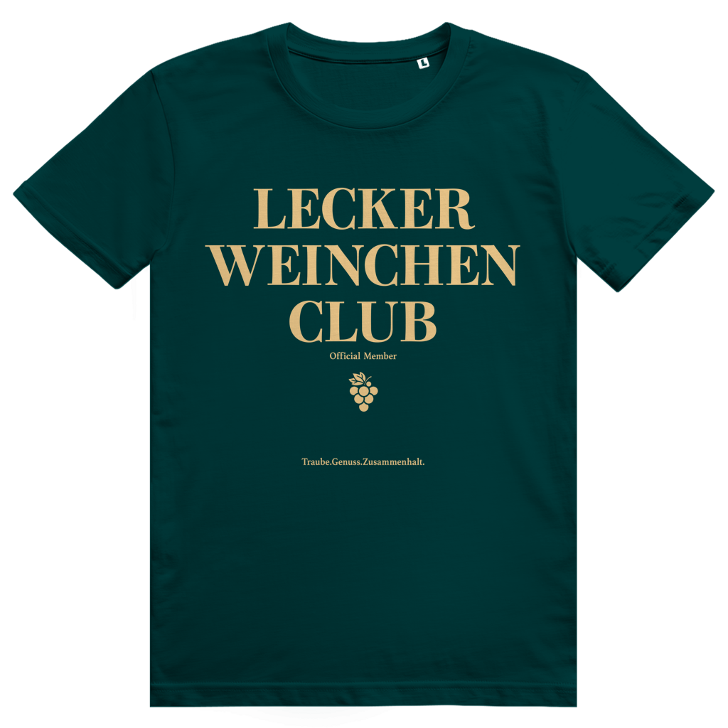 Lecker Weinchen Club Member - Lustige Weinliebhaber - Premium Bio Unisex T-Shirt