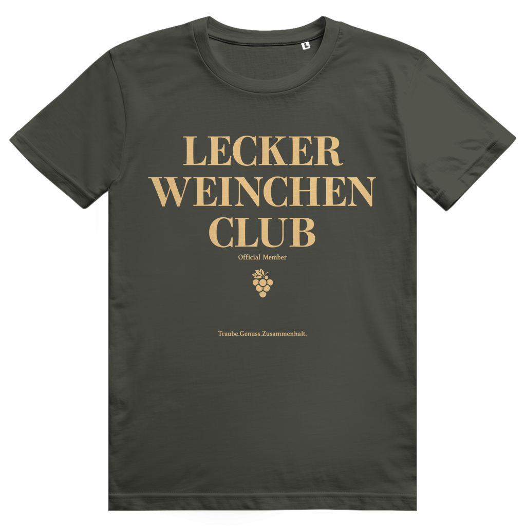 Lecker Weinchen Club Member - Lustige Weinliebhaber - Premium Bio Unisex T-Shirt