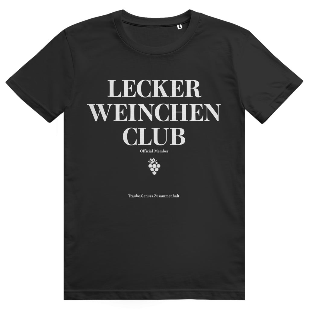Lecker Weinchen Club Member - Lustige Weinliebhaber - Premium Bio Unisex T-Shirt