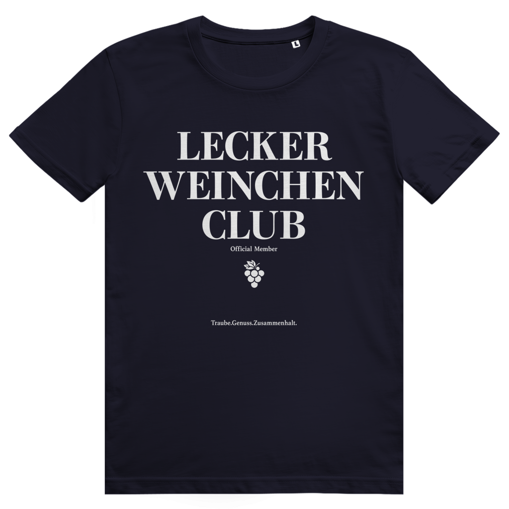 Lecker Weinchen Club Member - Lustige Weinliebhaber - Premium Bio Unisex T-Shirt