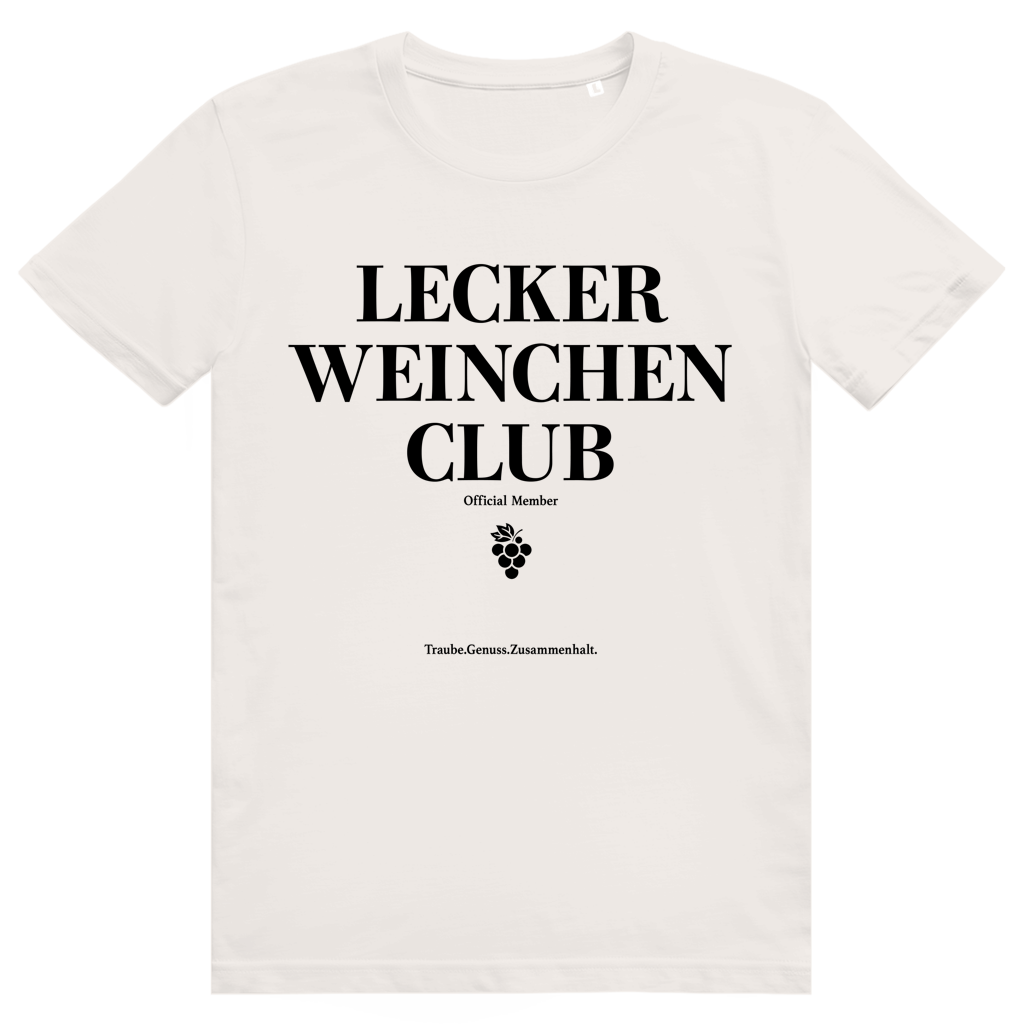 Lecker Weinchen Club Member - Lustige Weinliebhaber - Premium Bio Unisex T-Shirt