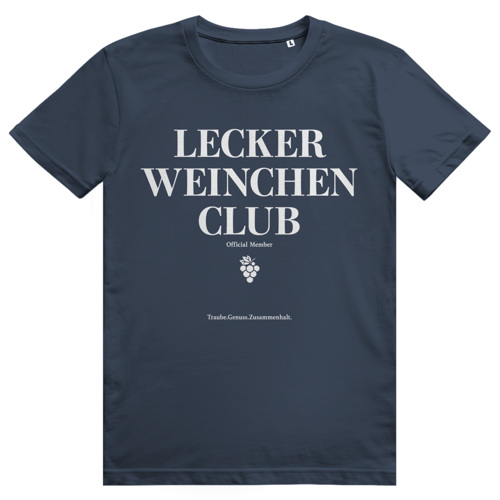 Lecker Weinchen Club Member - Lustige Weinliebhaber - Premium Bio Unisex T-Shirt