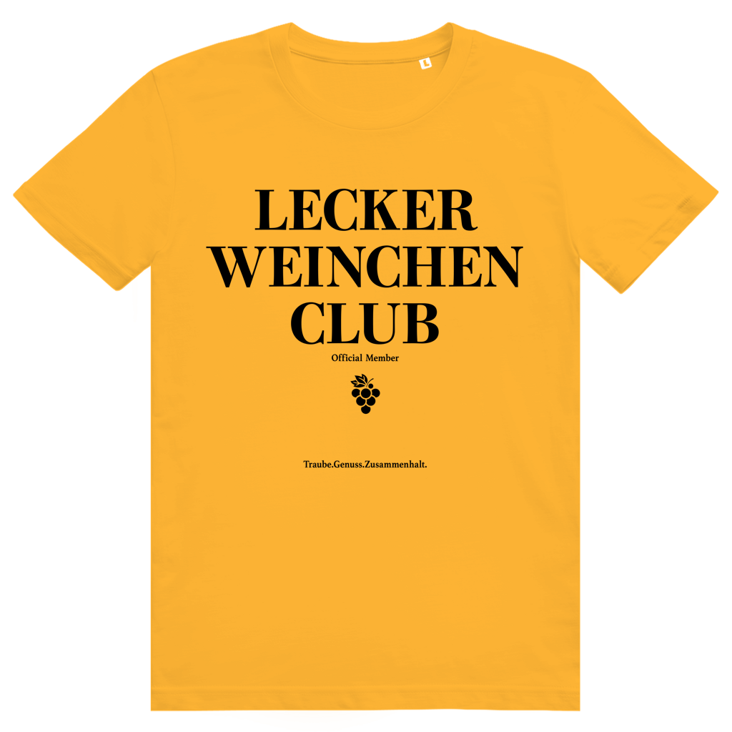 Lecker Weinchen Club Member - Lustige Weinliebhaber - Premium Bio Unisex T-Shirt