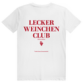 Lecker Weinchen Club Member - Lustige Weinliebhaber - Premium Bio Unisex (Rückendruck) T-Shirt