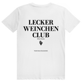 Lecker Weinchen Club Member - Lustige Weinliebhaber - Premium Bio Unisex (Rückendruck) T-Shirt