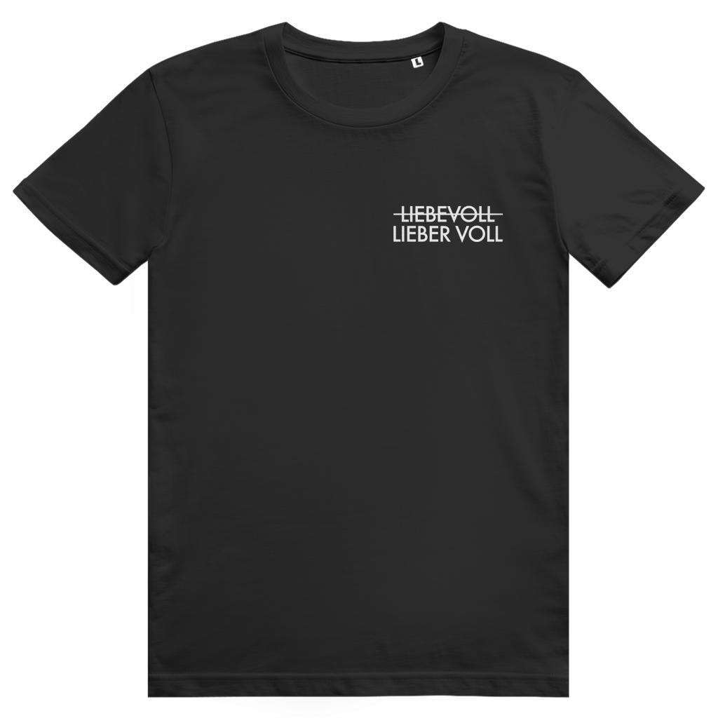 Lieber voll - Frecher Liebe oder Bier Pocket Print - Premium Bio Unisex T-Shirt